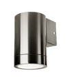 GU10 Wandleuchte mit Downlight - IP44 Außen, Edelstahl, ohne Leuchtmittel