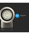 GU10 Wandleuchte mit Downlight - IP44 Außen, Edelstahl, ohne Leuchtmittel