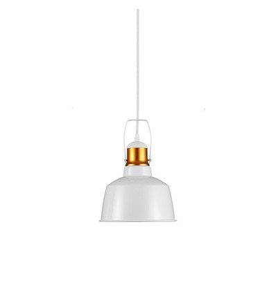 Aluminiumschirm Pendelleuchte - weiß, E27