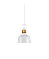 Aluminiumschirm Pendelleuchte - weiß, E27