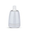 Porzellan Lampenfassung E27 - Lampe, Grau