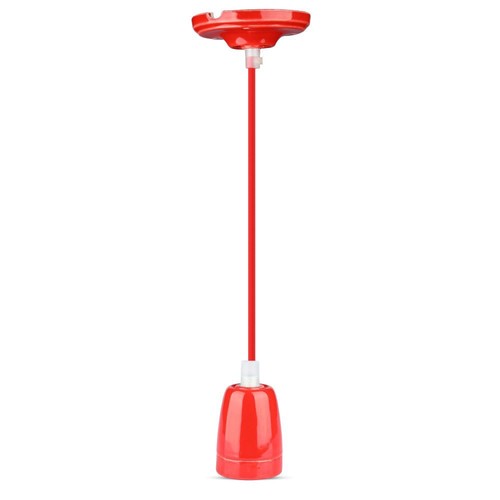 Hochfrequenz Porzellanlampe E27 Fassung - rot