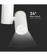 30W 1-Phasen Schienenspot, RA95 - 24 Grad, weiß, 6400K, 5 Jahre Garantie