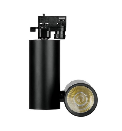 30W 3-Phasen Schienenspot, RA95 - Schwarz, 6400K, 24 Grad, 5 Jahre Garantie