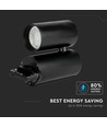 30W 3-Phasen Schienenspot, RA95 - Schwarz, 6400K, 24 Grad, 5 Jahre Garantie