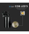 15W LED Schienenspot, RA95 - 24 Grad, Schwarz, 5 Jahre Garantie