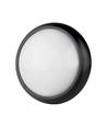 12W LED Deckenleuchte - IP54, Ø22cm, schwarzer Rand, 3000K, inkl. Leuchtmittel