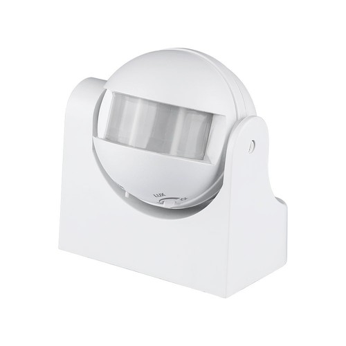 Bewegungsmelder mit manueller Übersteuerung - Weiß, IP44, bis zu 300W LED