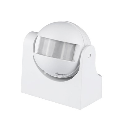 Bewegungsmelder mit manueller Übersteuerung - Weiß, IP44, bis zu 300W LED