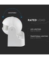 Bewegungsmelder mit manueller Übersteuerung - Weiß, IP44, bis zu 300W LED