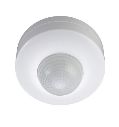 Deckensensor mit manueller Übersteuerung - Max. 300W, weiß, PIR-Infrarot, IP20 Innenbereich