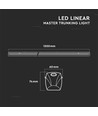 150cm 50W LED Linear Master Trunking - 160lm/W, 90° Linse, dimmbar, 4000K, modulares System