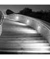 3W LED Wandleuchte für Treppen, rund - IP65, schwarz, 3000K, 210lm, Einbauspot für Stufen und Flure