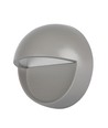 3W LED Wegeleuchte / Treppenlicht, Grau - Rund, IP65 Außen, 3000K, Ø5,8cm