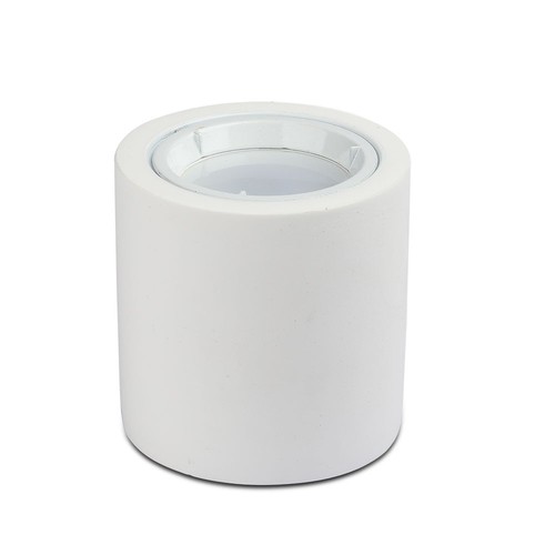 GU10 Decken-Gipsring - Rund, weiß, Ø7cm, ohne Leuchtmittel
