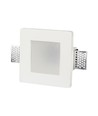 GU10 Einbauspot - Quadratisch, weiß, Milchglas, 12x12 cm, IP20