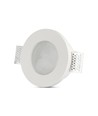 GU10 Gipslampe - Mattiertes Glas, Rund
