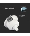 GU10 Gipslampe - Mattiertes Glas, Rund