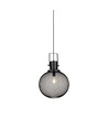 E27 Pendelleuchte aus schwarzem Metallnetz - Ø30cm, modernes Design, ohne Leuchtmittel