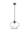 Ø28cm Artistic Globe Pendelleuchte - E27 Fassung, transparentes Glas, modernes Design