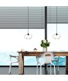Ø28cm Artistic Globe Pendelleuchte - E27 Fassung, transparentes Glas, modernes Design