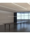 36W LED Designer Pendelleuchte in Chrom - 182cm, 2700lm, 4000K, IP20