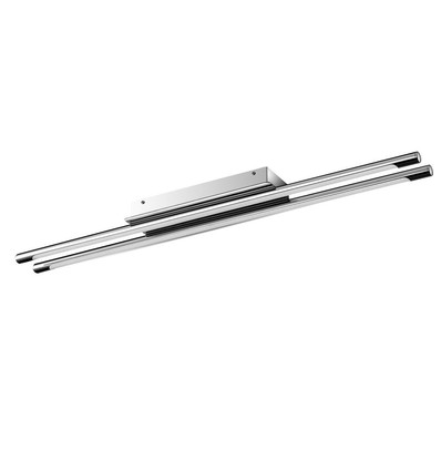 36W Designer Doppel-Pendelleuchte / Deckenleuchte - Chrom, 4000K, 2700lm, IP20, 120° Abstrahlwinkel