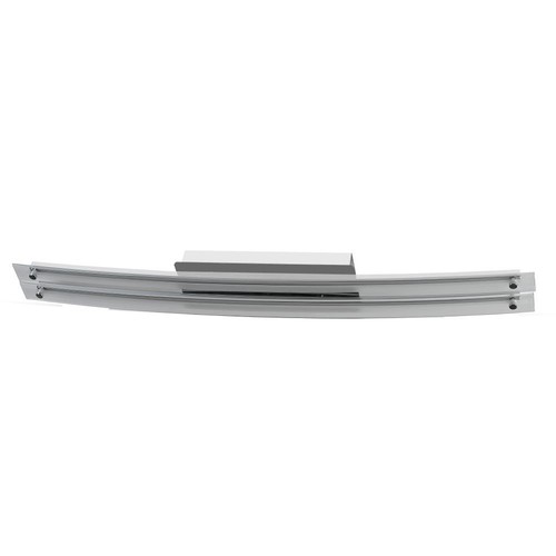36W Designer Bend Glass Double Decken-/Wandleuchte - Chrom, 2700lm, 4000K, Edelstahl und Glas, IP20, 98,5cm Breite
