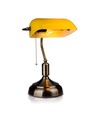 Banker Tischlampe E27 - Bakelit, Gelb