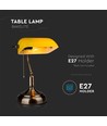 Banker Tischlampe E27 - Bakelit, Gelb