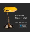 Banker Tischlampe E27 - Bakelit, Gelb