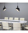 E14 Pendelaufhängung mit verstellbarem Schirm - Schwarz, Ø18cm, 1m Kabel, max. 60W, exkl. Leuchtmittel