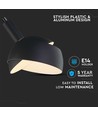 E14 Pendelaufhängung mit verstellbarem Schirm - Schwarz, Ø18cm, 1m Kabel, max. 60W, exkl. Leuchtmittel