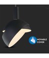 E14 Pendelaufhängung mit verstellbarem Schirm - Schwarz, Ø18cm, 1m Kabel, max. 60W, exkl. Leuchtmittel