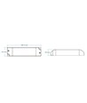 36W / 350mA-1200mA dimmbarer rWave-Treiber für LED-Panel - 10-52V, Push-Dimm, RF, flicker free