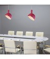 E14 Pendelaufhängung mit rosa Aluminiumschirm - Max. 60W, Kunststoff und Aluminium, 5 Jahre Garantie
