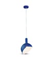 Blaue E14 Pendelaufhängung mit Aluminiumschirm - Max. 60W, Ø18cm, IP20, 5 Jahre Garantie