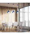 Blaue E14 Pendelaufhängung mit Aluminiumschirm - Max. 60W, Ø18cm, IP20, 5 Jahre Garantie