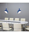 Blaue E14 Pendelaufhängung mit Aluminiumschirm - Max. 60W, Ø18cm, IP20, 5 Jahre Garantie