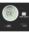 7W LED Pendelleuchte - Gold Acrylschirm, Ø12cm, inkl. Leuchtmittel