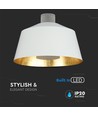 7W LED Pendelleuchte, Ø25cm - Weißes Acryl, 4000K, inkl. Leuchtmittel
