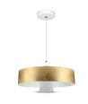 7W LED Pendel, Ø34cm - Gold, Acrylschirm, 4000K, inkl. Leuchtmittel