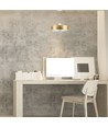 7W LED Pendel, Ø34cm - Gold, Acrylschirm, 4000K, inkl. Leuchtmittel
