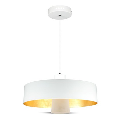 7W LED Pendelleuchte - Ø34cm, weißer Acrylschirm, 120 Grad, inkl. Leuchtmittel