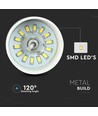 7W LED Pendelleuchte - Ø34cm, weißer Acrylschirm, 120 Grad, inkl. Leuchtmittel