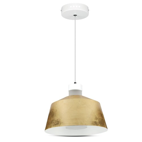 7W LED Pendel mit goldenem Acrylschirm - 3000K, IP20, inkl. Leuchtmittel