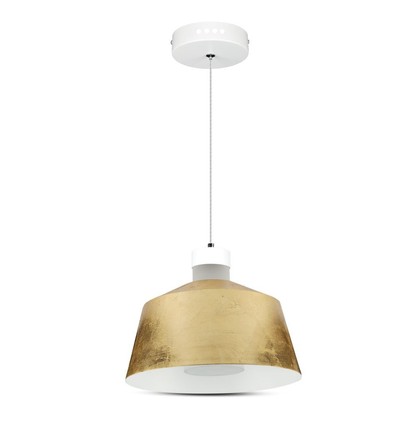 7W LED Pendel mit goldenem Acrylschirm - 3000K, IP20, inkl. Leuchtmittel