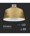 7W LED Pendel mit goldenem Acrylschirm - 3000K, IP20, inkl. Leuchtmittel