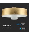 7W LED Pendel, goldener Acrylschirm - Ø34cm, 3000K, 400lm, IP20