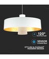 7W LED Pendelleuchte - Ø34cm, weißer Acrylschirm, 400lm, 120 Grad, inkl. Leuchtmittel